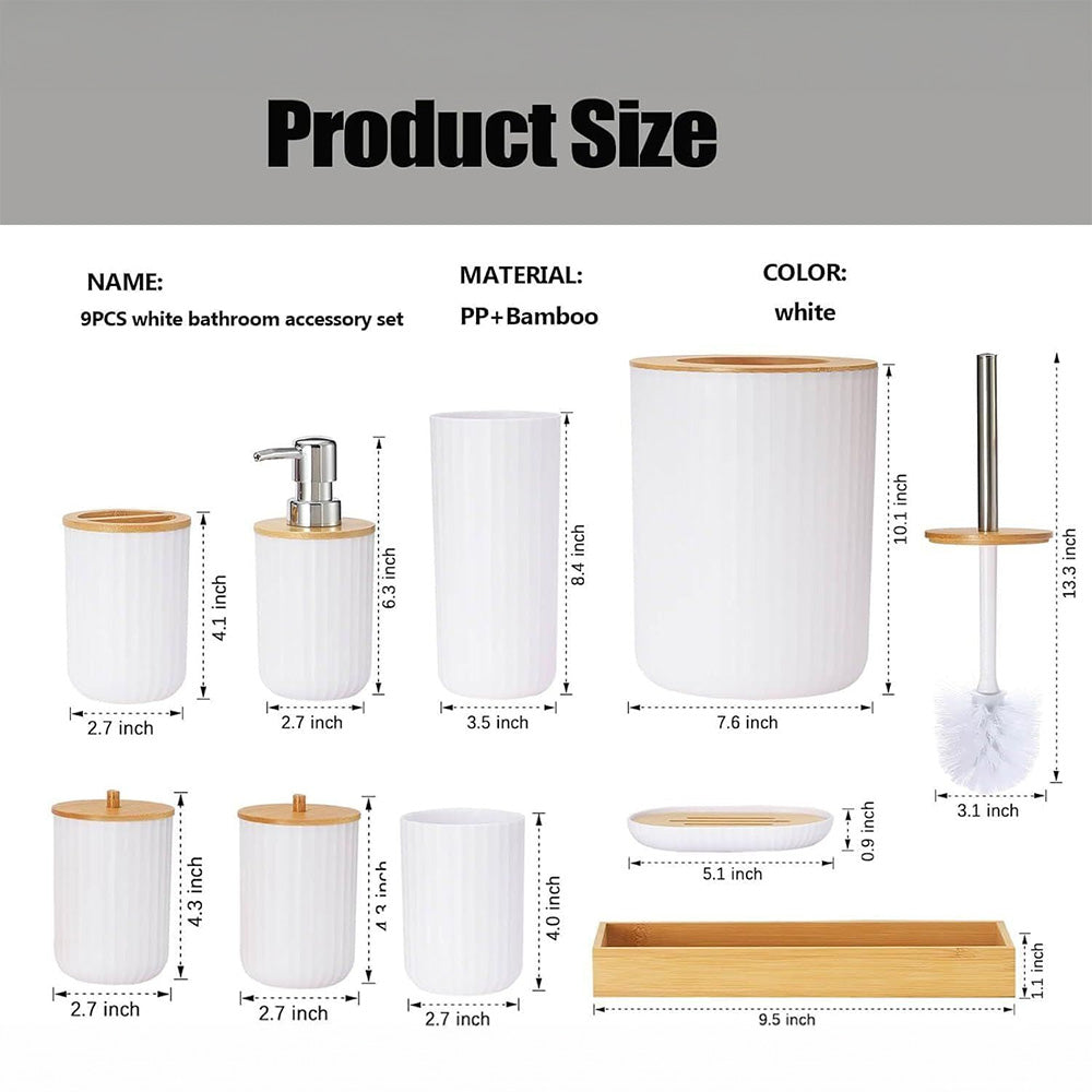 Bathroom Accessories Set, 6 Pieces